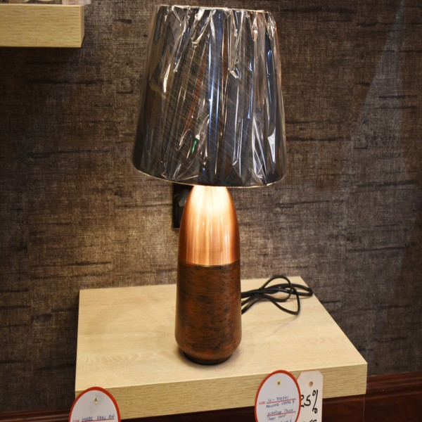 700341 Brushed Copper Scratched, Hester Wire Base Copper Table Lamp